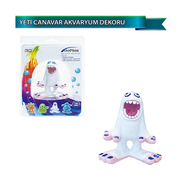 [200-U768ASD] Dophin Yeti Figürlü Akvaryum Dekoru