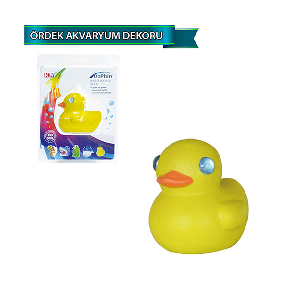 [200-U775ASD] Dophin Ördek Figürlü Akvaryum Dekoru