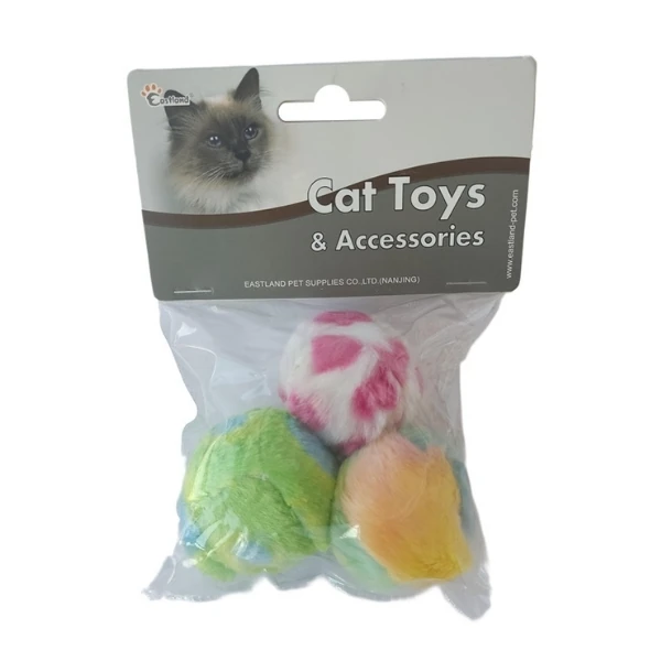 [520-551484] Eastland Top Peluş Kedi Oyuncağı 4 Cm 3 Adet