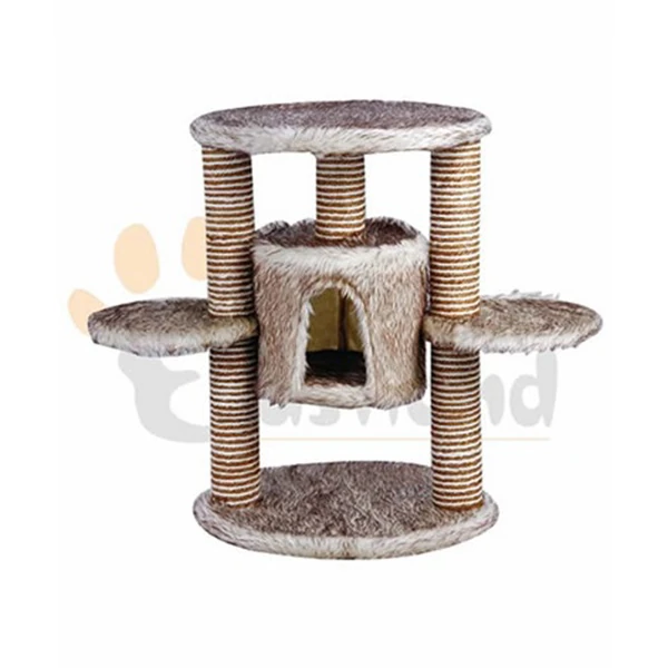 [520-556075ASD] Eastland Yuvalı ve 2 Katlı Oval Kedi Tırmalama Tahtası