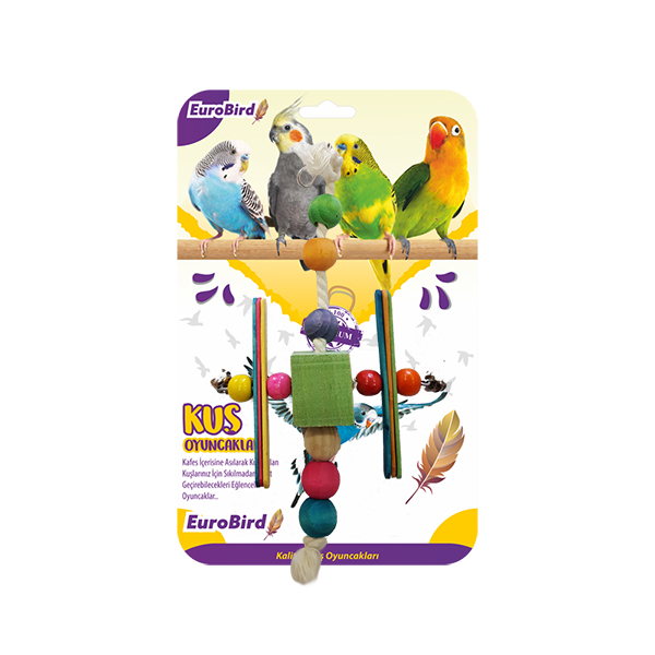 [453-3637] Euro Bird H Şekilli Kuş Oyuncağı Renkli