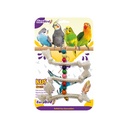 Euro Bird Üçlü İp Merdiven Kuş Oyuncağı Renkli