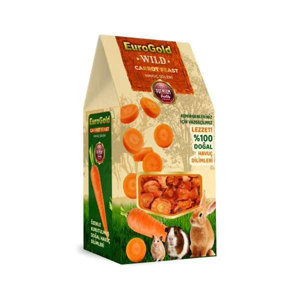 [451-3066] Euro Gold Wild Havuçlu Doğal Kemirgen Yemi 90 Gr