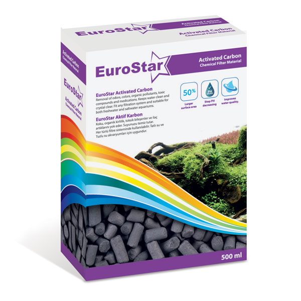 [452-1003] Euro Star Active Carbon Akvaryum Filtre Malzemesi 500 Ml