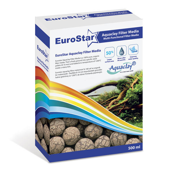 [452-1001] Euro Star Aquaclay Biyolojik Akvaryum Filtre Malzemesi 500 Ml