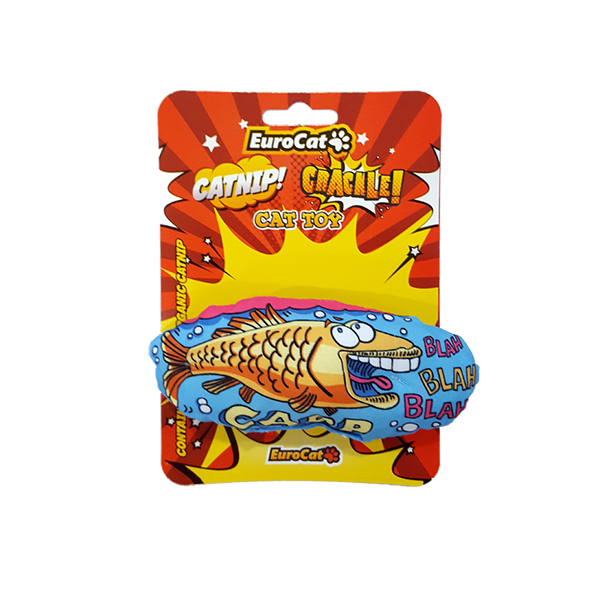 [454-T9085] Eurocat Carp Fish Kedi Oyuncağı