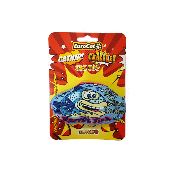 [454-T9081] Eurocat Parrot Fish Kedi Oyuncağı