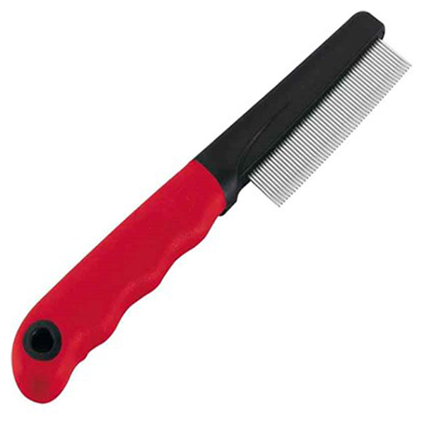 [8010690056487] Ferplast Gro 5860 Plastik Saplı Çelik Uçlu Kedi ve Köpek Tüy Tarağı 19.5 Cm