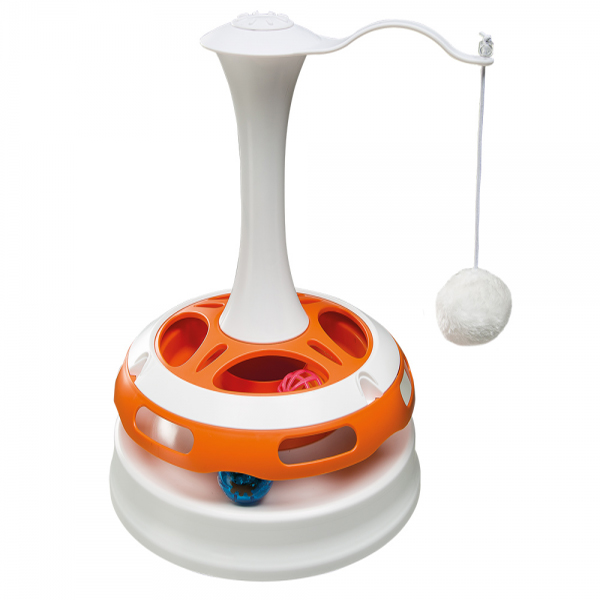 [8010690127613] Ferplast Tornado Döner Piramit Kedi Oyuncağı 34 Cm