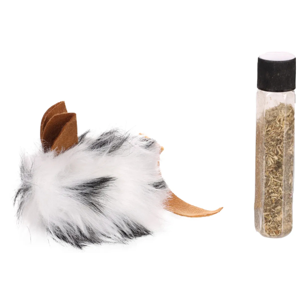 [240-560103] Flamingo Catnipli Peluş Fare Kedi Oyuncağı