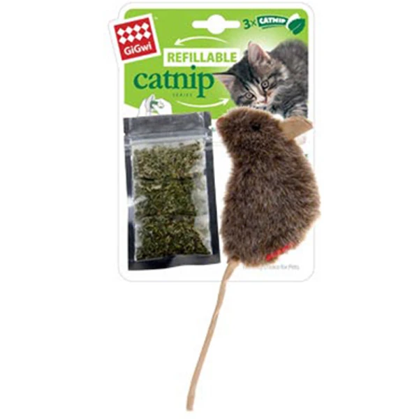 [PIGW-035] Gigwi Catnip Hazneli Fare Kedi Oyuncağı