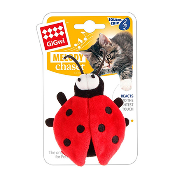 [PIGW-305] Gigwi Melody Chaser Peluş Uğur Böceği Sesli Köpek Oyuncağı
