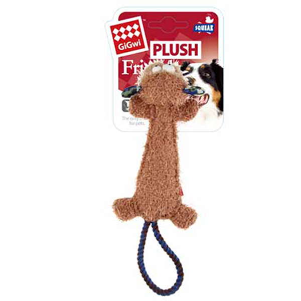 [PIGW-212] Gigwi Plush Friendz Dayanıklı Diş İpi Maymun Köpek Oyuncağı