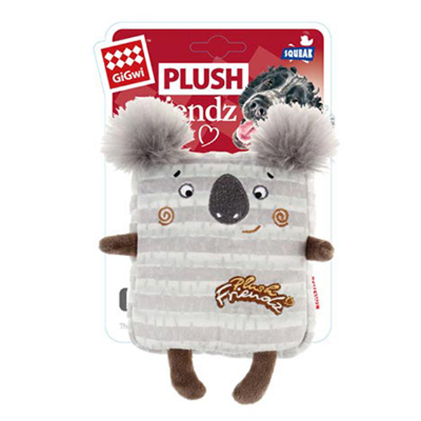[PIGW-173] Gigwi Plush Friendz Kare Koala Sesli Köpek Oyuncağı