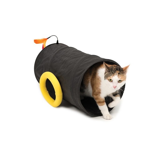 [700-42490] Hagen Catit Canon Kedi Tüneli Siyah 47x28 Cm