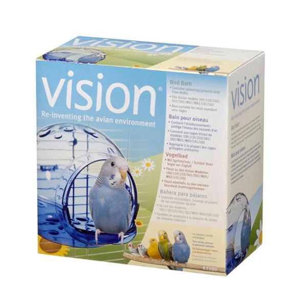 [700-83380] Hagen Hagen Vision Kuş Plastik Banyoluğu Mavi