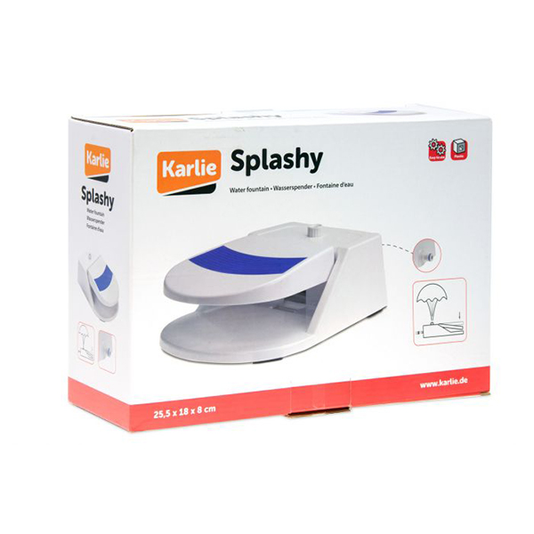 [555-521729ASD] Karlie Pedalı Su Fiskiyesi Köpek Mama ve Su Kabı 25x18 Cm