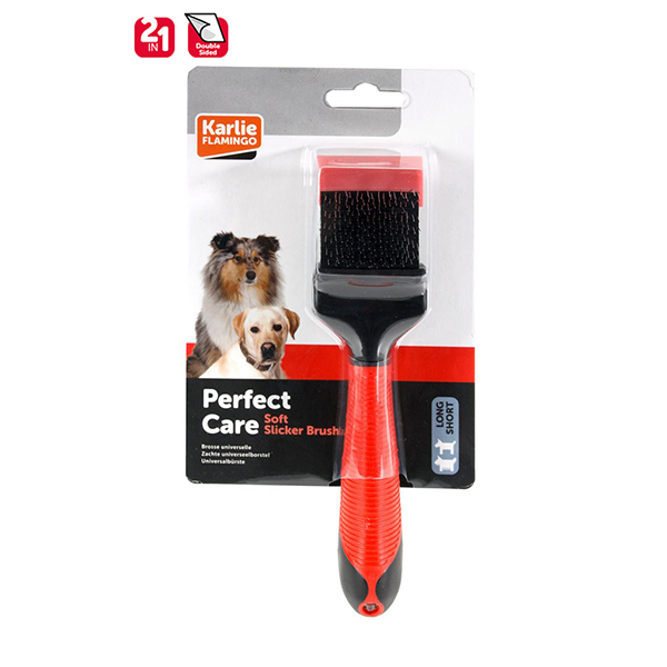 [555-1030195] Karlie Pro Perdahlı Yumuşak Uçlu Köpek Tüy Tarama Fırçası
