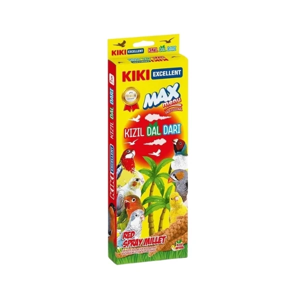 [KB332] Kiki Excellent Max Menu Kuşlar için Kızıl Dal Darı