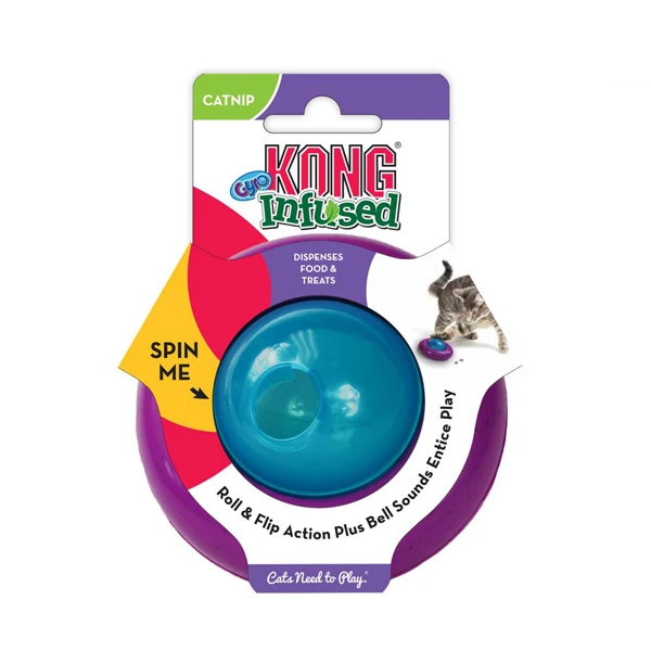 [035585034393] Kong İnfused Cat Gyro Kediotlu ve Zilli Kedi Top Oyuncağı