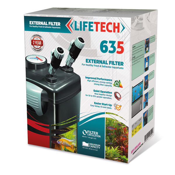 [995-000635] Life Tech 635 Akvaryum Dış Filtresi 600 Lt/h