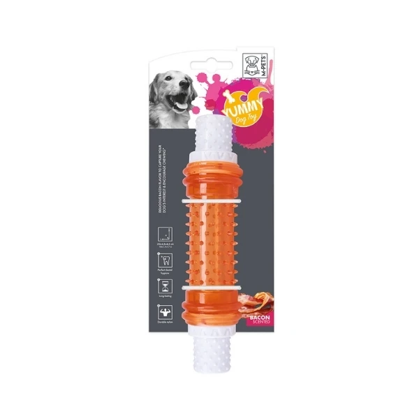[36-AKS-MPE-10635499] M-Pets Yummy Stick Et Aromalı Kauçuk Köpek Çiğneme Oyuncağı