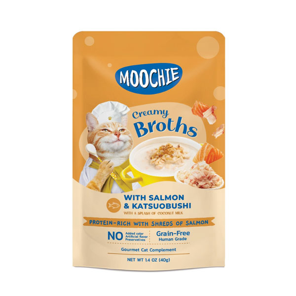 [446-C0194] Moochie Somon Katsuobushi Çorba Kedi Ödülü 40 Gr