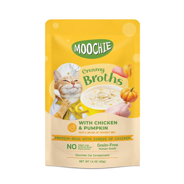 [446-C0197] Moochie Tavuklu ve Balkabaklı Çorba Kedi Ödülü 40 Gr
