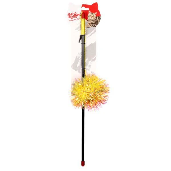 [PTC-032] Natura Parlak Püsküllü Kedi Olta Oyuncağı 45 Cm