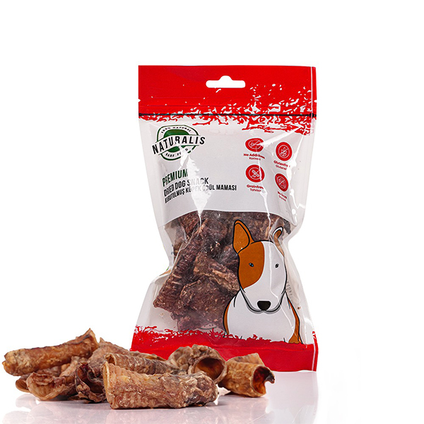 [K-SB-0100] Naturalis Kurutulmuş Kuzulu Soluk Borusu Köpek Ödül Maması 100 Gr