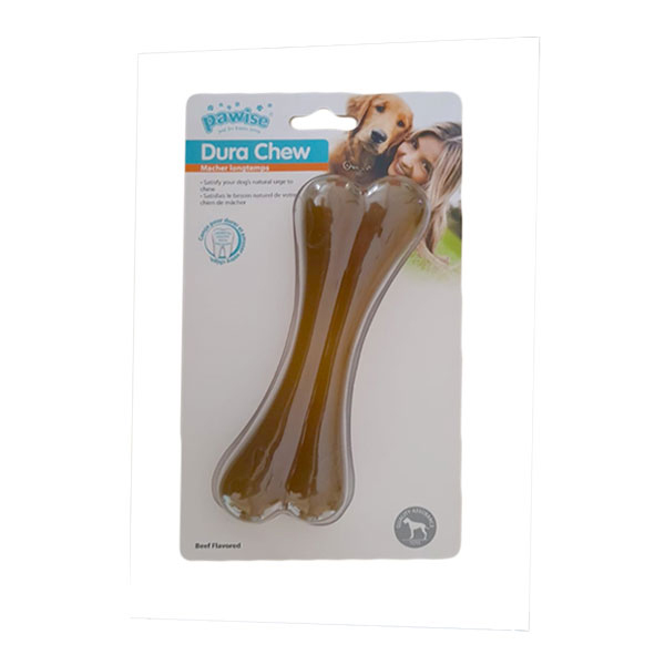 [679-14693] Pawise Biftek Aromalı Plastik Kemik Köpek Oyuncağı 14 Cm