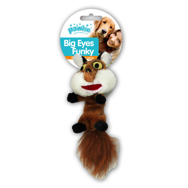 [679-15097] Pawise Big Eyes Funky Fox Köpek Peluş Oyuncağı 29 Cm