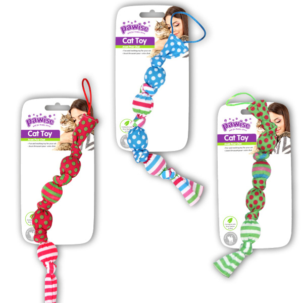 [679-28128] Pawise Faradole Düğümlü İp Kedi Oyuncağı 27 Cm