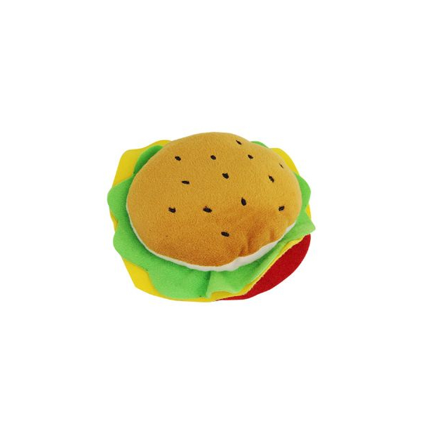 [679-15001] Pawise Hamburger Peluş Kedi ve Köpek Oyuncağı