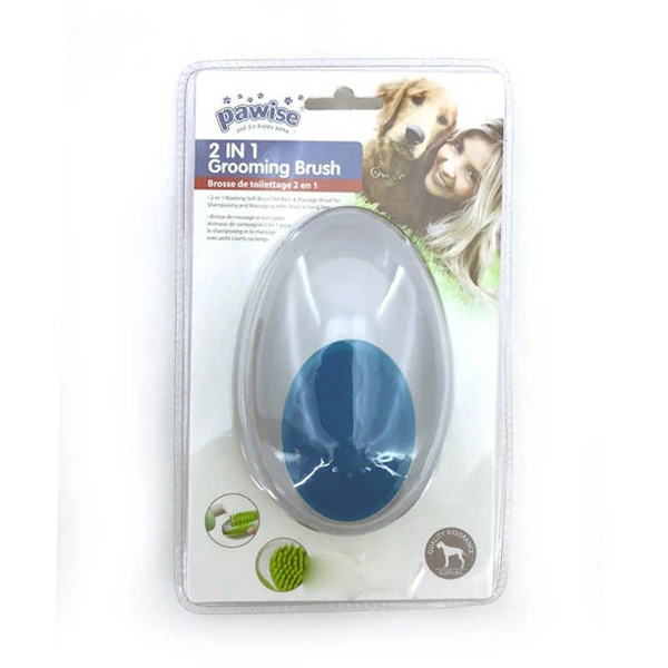 [679-11484] Pawise Hassas Köpekler için Tarama ve Yıkama Fırçası