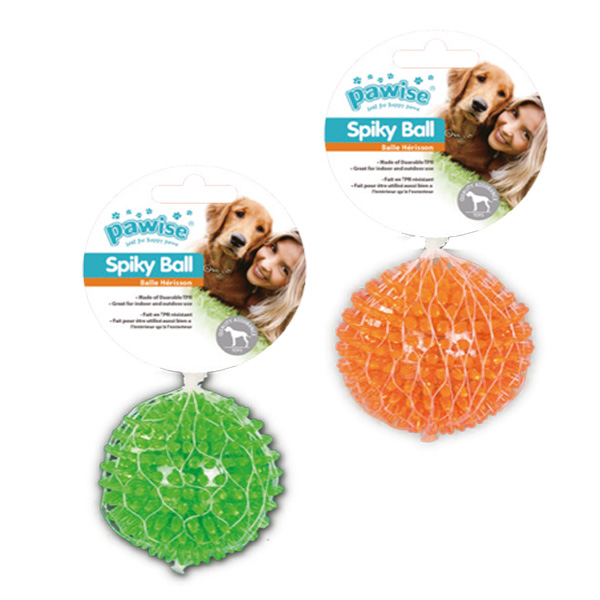 [679-14502] Pawise Lastik Top Dikenli Köpek Oyuncağı 12.5 Cm