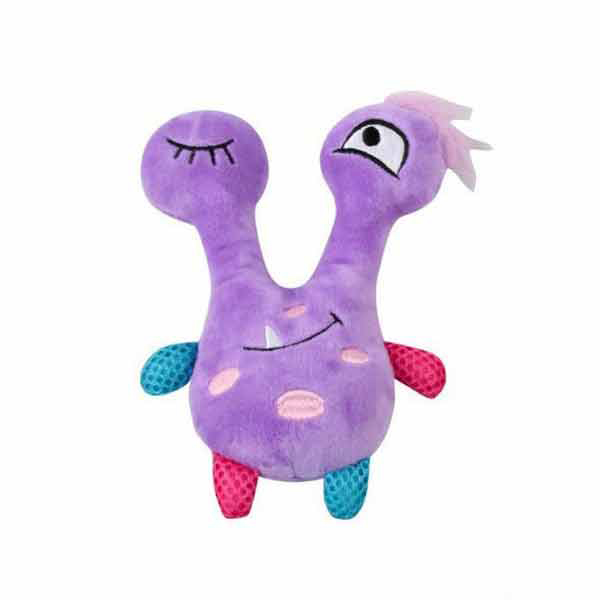 [679-15067] Pawise Little Monster Violet Köpek Peluş Oyuncağı Renkli