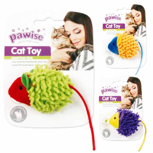 [679-28297] Pawise Meow Meow Life-Mouse Kumaş Kedi Oyuncağı