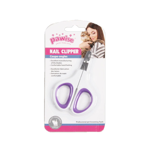 [679-28070] Pawise Pet Nail Clipper Kedi ve Köpek Tırnak Makası Beyaz/Mor