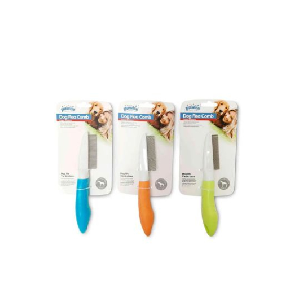 [679-11465] Pawise Plastik Saplı İnce Uçlu Düz Köpek Tarağı