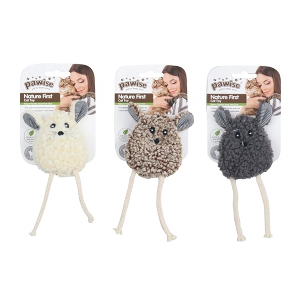 [679-28252] Pawise Simple Cat Koyun Figürlü Peluş Kedi Oyuncağı