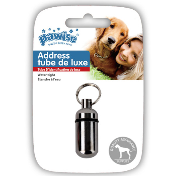 [679-13001] Pawise Su Sızdırmaz Metal Kedi ve Köpek Kimlik Tüpü