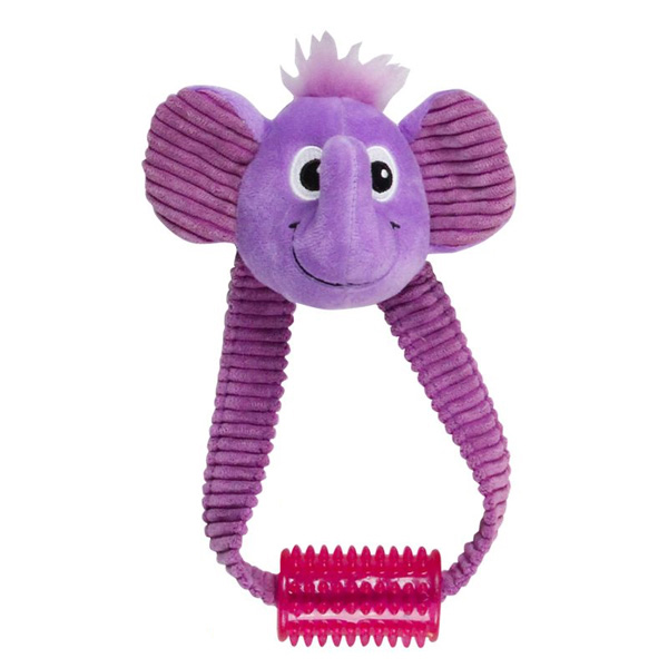 [679-15038] Pawise Vivid Life HippoWith Tugger Köpek Oyuncağı Renkli