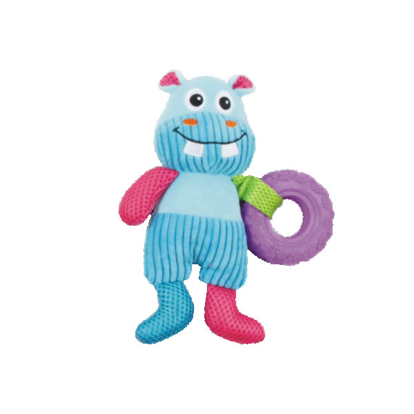 [679-15046] Pawise Vivid Life Swimming Hippo Köpek Oyuncağı Renkli