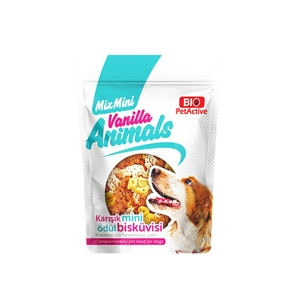 [8698931092496] Pet Active Mix Mini Vanilla Karışık Köpek Ödül Bisküvisi 200 Gr