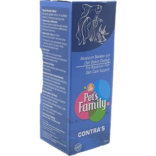 [301-027] Pets Family Contras Akvaryum Balığı Deri Sağlığı Koruyucu 30 Ml