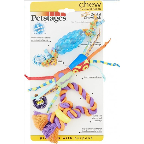 [871864002376] Petstages Mini Chew Starter Yavru Köpek Oyuncak Seti