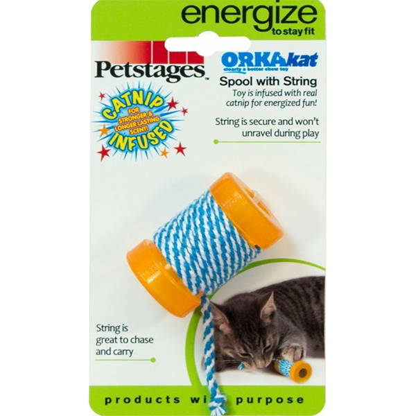 [871864003137] Petstages Orkakat Catnip İpli Makara Kedi Oyuncağı