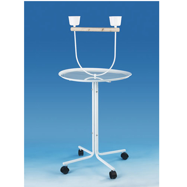 [830-P804] Qh Pet Cage Kuş Kafesi Sehpası Beyaz