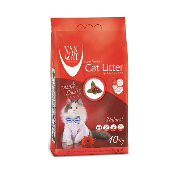 [500114] Vancat Kalın Taneli Naturel Kedi Kumu 10 Kg